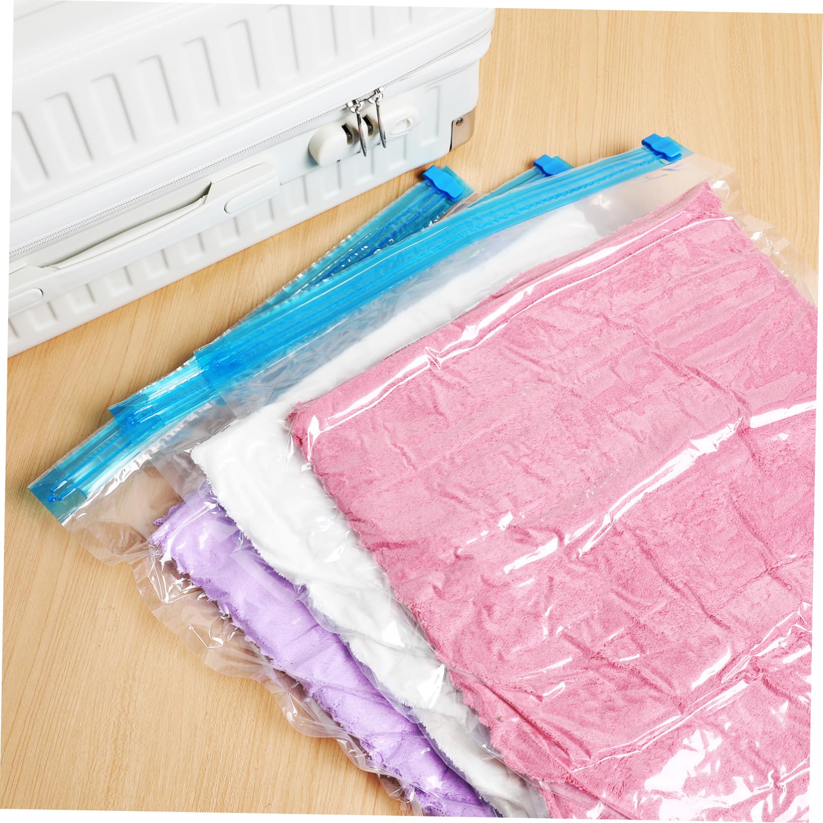12 pezzi Borse da Viaggio Compressione Sottovuoto Buste per Abbigliamento e Organizer Impermeabili per Valigie per Viaggi e Stoccaggio Casa