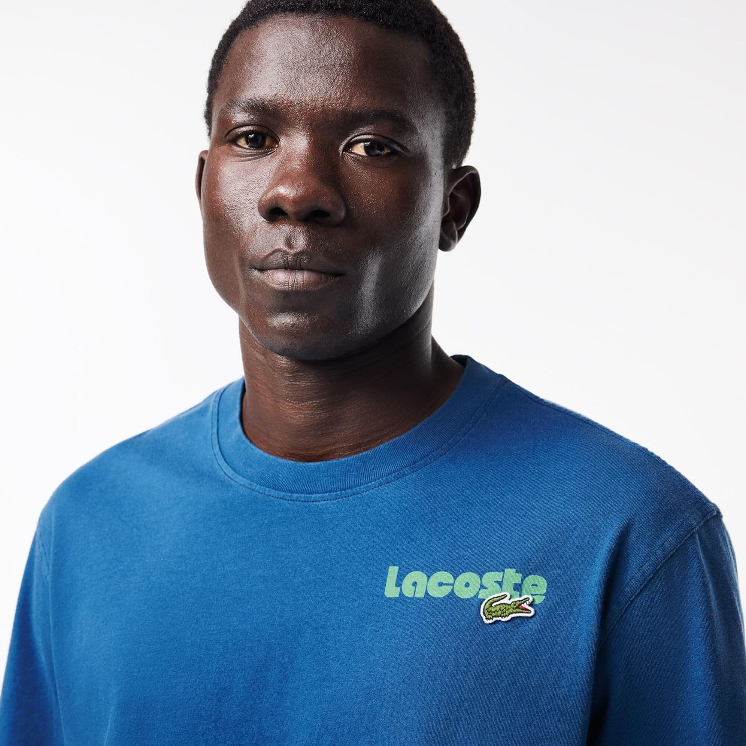 Lacoste Men's Washed Effect Ombré Print T-Shirt