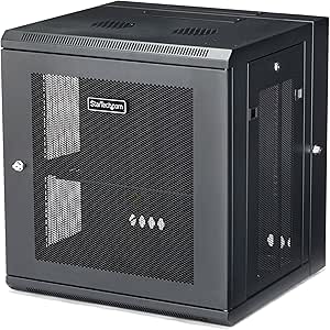 StarTech 12U Wall Mount Network Cabinet with 1U Shelf, 19-inch, Fully Assembled