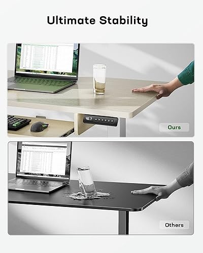 Miniatura 3 de Totnz TZESD14NTZ Escritorio de pie con teclado, 48 pulgadas, arce