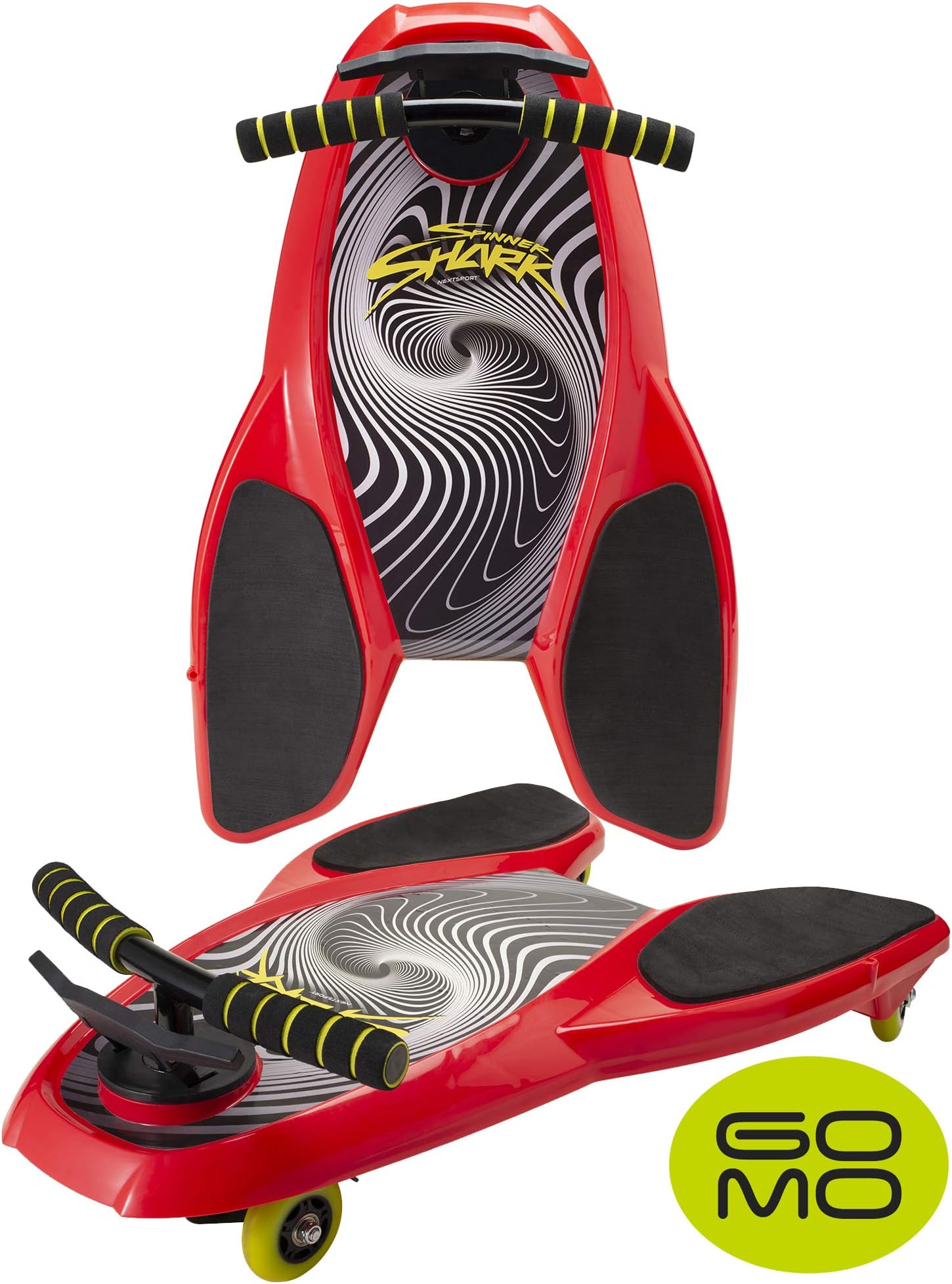 Spinner Shark Drifting Kneeboard – Ride On Scooter Board with Casters for Kids - Boys and Girls