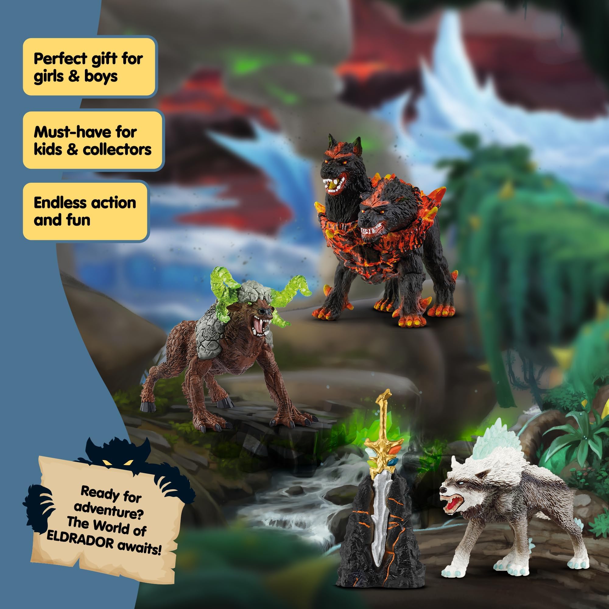 schleich ELDRADOR CREATURES | Set iniziale con 3 figure e Superarma 72179