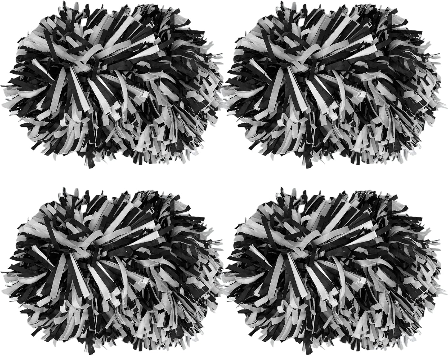 4Pcs Cheerleading Pom Poms for Kids 2 Pair Plastic Cheer