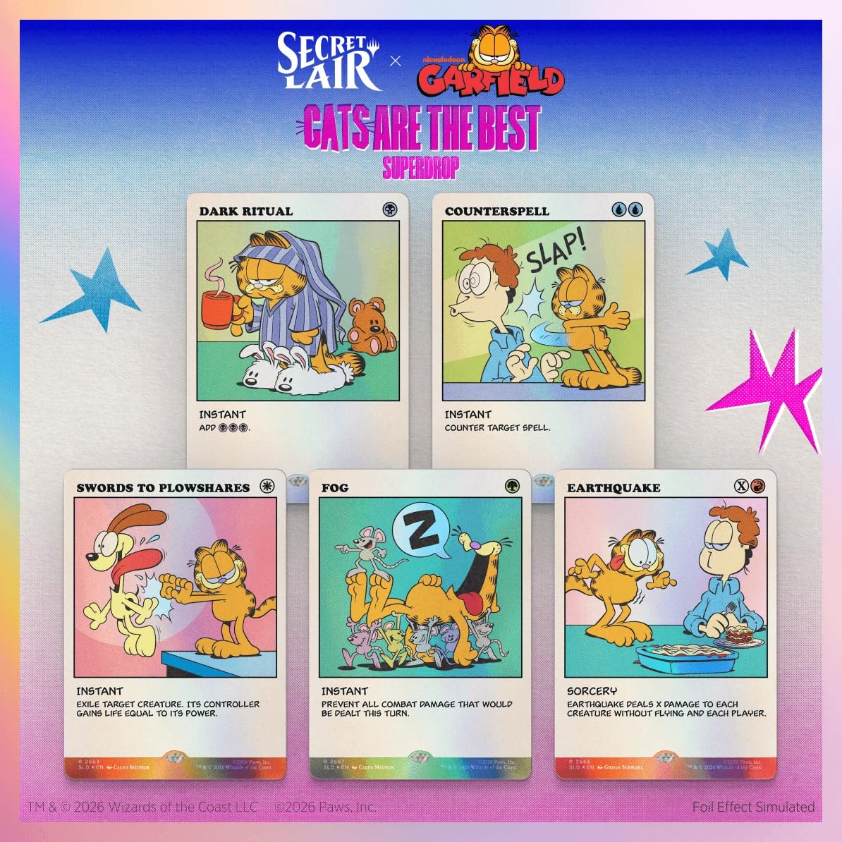 Magic: The Gathering Secret Lair x Garfield: As Intended (Traditional Foil Edition)