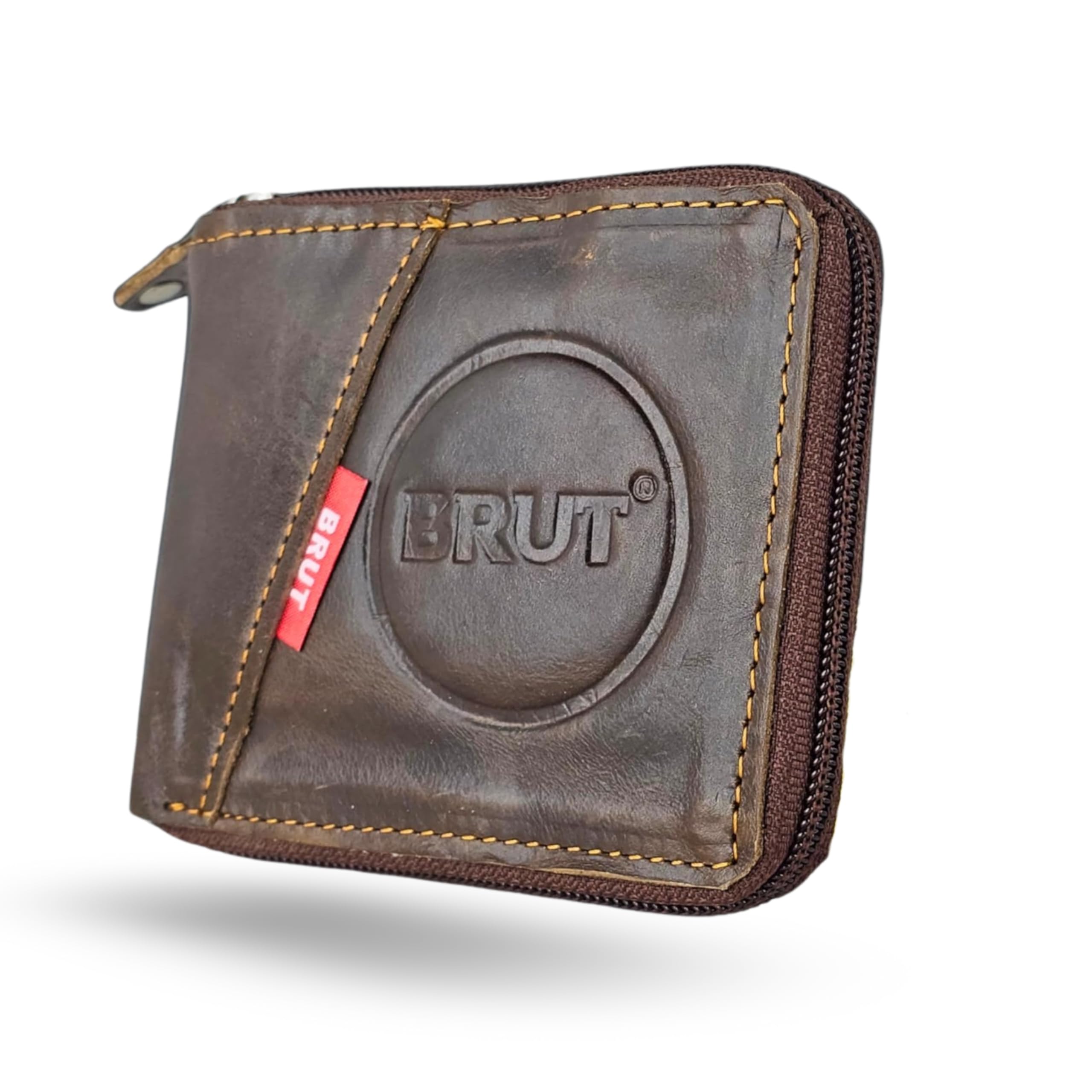 whale shark Genuine Leather Wallet | Card Holder for Men and Women Zipper Wallet, Men, Women, Trave Compact with (Brown)-picture-36