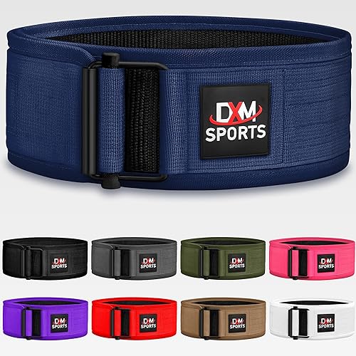 DXM SPORTS Cinturón de levantamiento de pesas con autobloqueo, para hombres y mujeres, gimnasio, entrenamiento de fuerza, levantamiento de pesas,