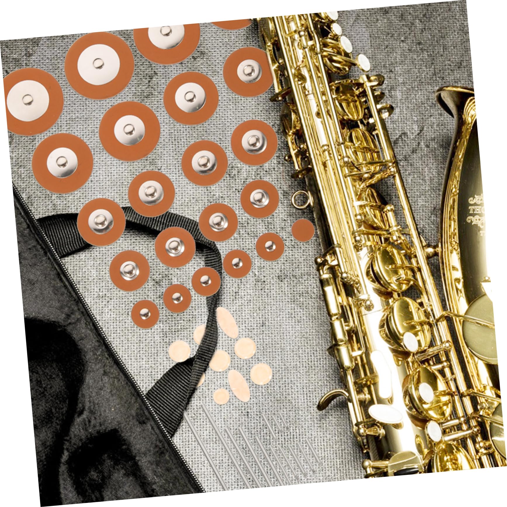 TOYANDONA 3zestawy Narzędzi Naprawczych Do Saksofonu Altowego z Podkładkami Dźwiękowymi Śrubami i Akcesoriami Do Konserwacji Instrumentów Muzycznych Idealny Dla Pasjonatów Saksofonu