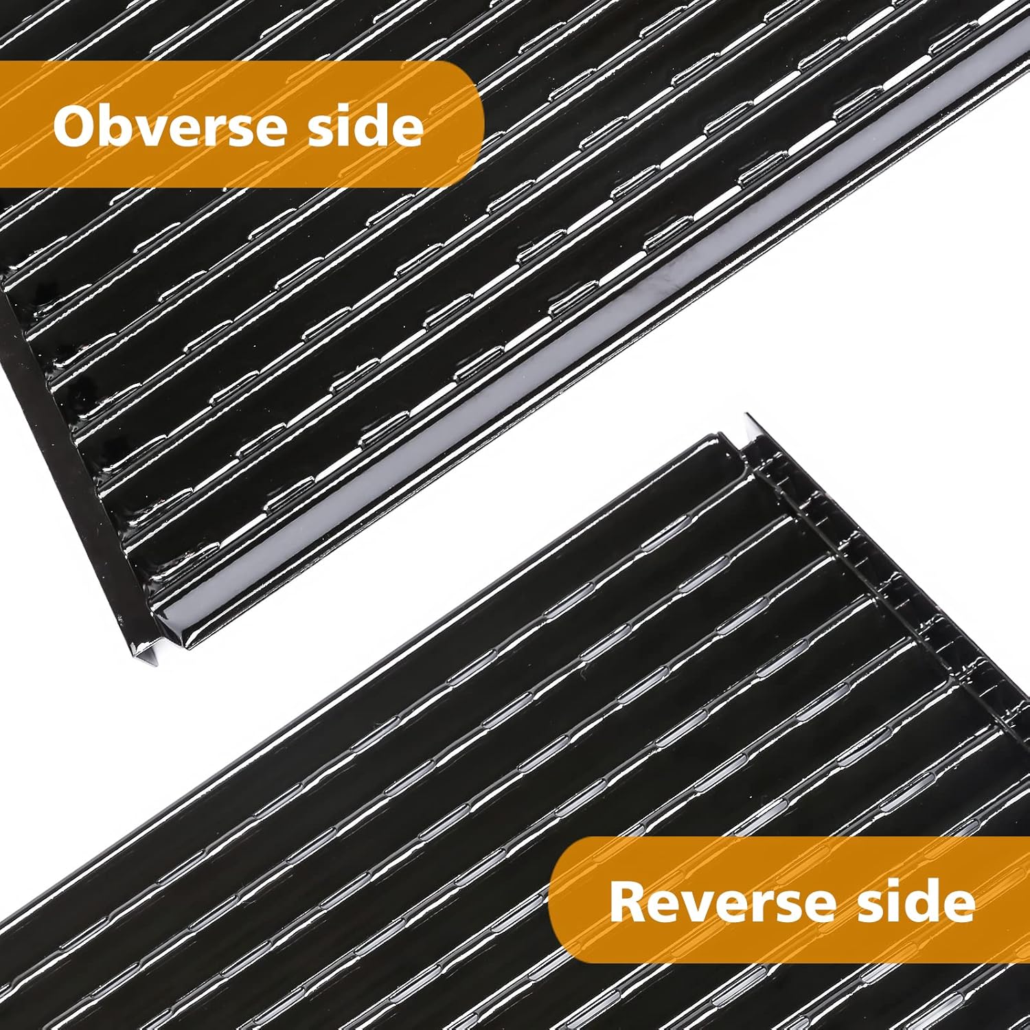 Grill Grates for Charbroil Performance Tru-Infrared 3 Burner 463370719 463371116 463370919 463344116, Enameled Steel Emitters Plates for Char-Broil 463371716 463633316, G460-0500-W1, 17 x 25.5"