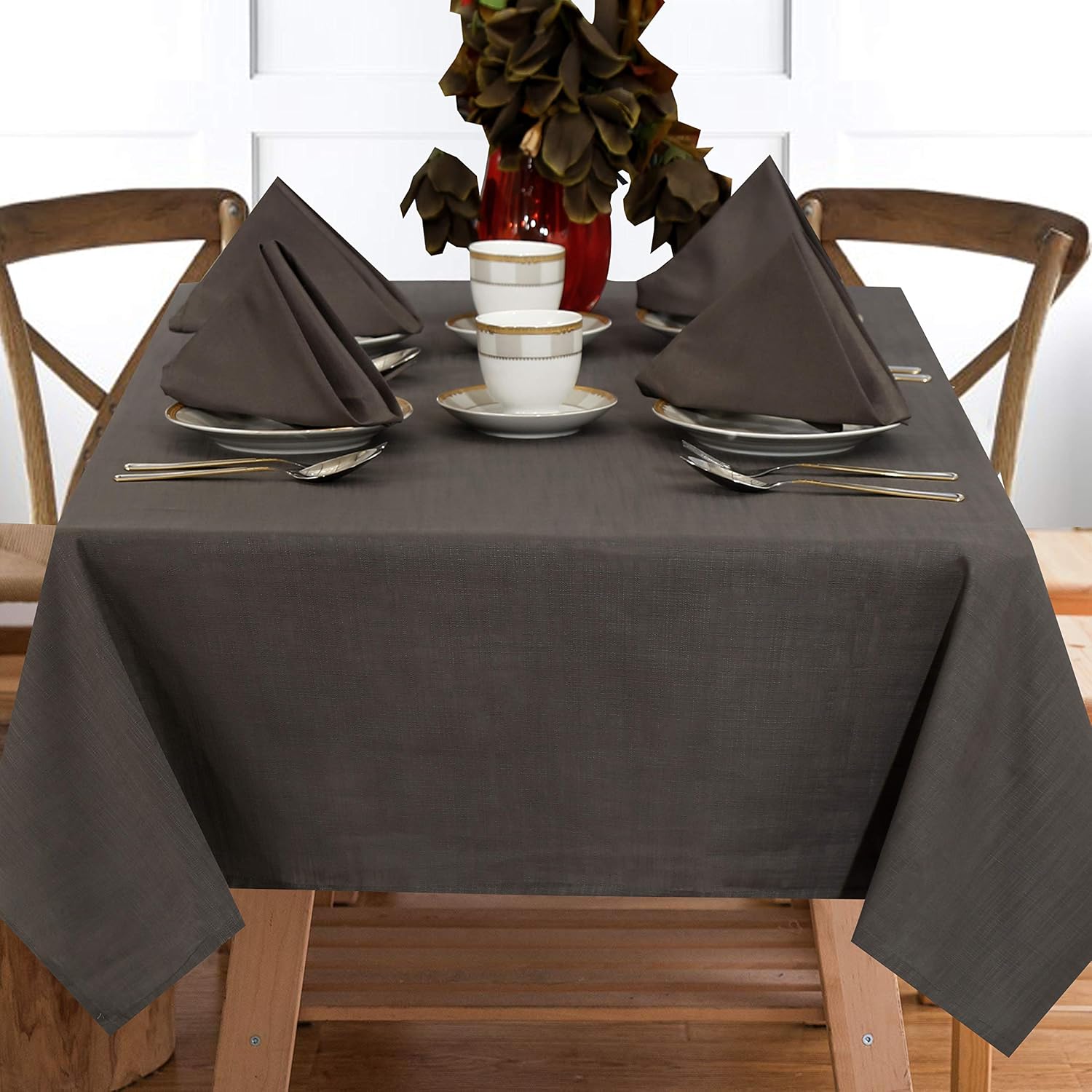 Gеt Sресіаl Prісе Ruvanti Table Cloth 60X104 Inch 8-10 Seat.Premium Quality 100%Cotton Rectangle Tablecloth.Washable & Reusable Table Cloths. Charcoal Grey Table Cover for Buffet Table,Parties,Holiday Dinner & Weddings Gеt Sресіаl Prісе Ruvanti Table Cloth 60X104 Inch 8-10 Seat.Premium Quality 100%Cotton Rectangle Tablecloth.Washable & Reusable Table Cloths. Charcoal Grey Table Cover for Buffet Table,Parties,Holiday Dinner & Weddings