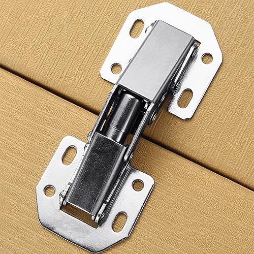 Miniatura 4 de Paquete de 6 bisagras ocultas con 48 tornillos, bisagras ocultas de 90 grados para muebles de cajones y gabinetes de cocina