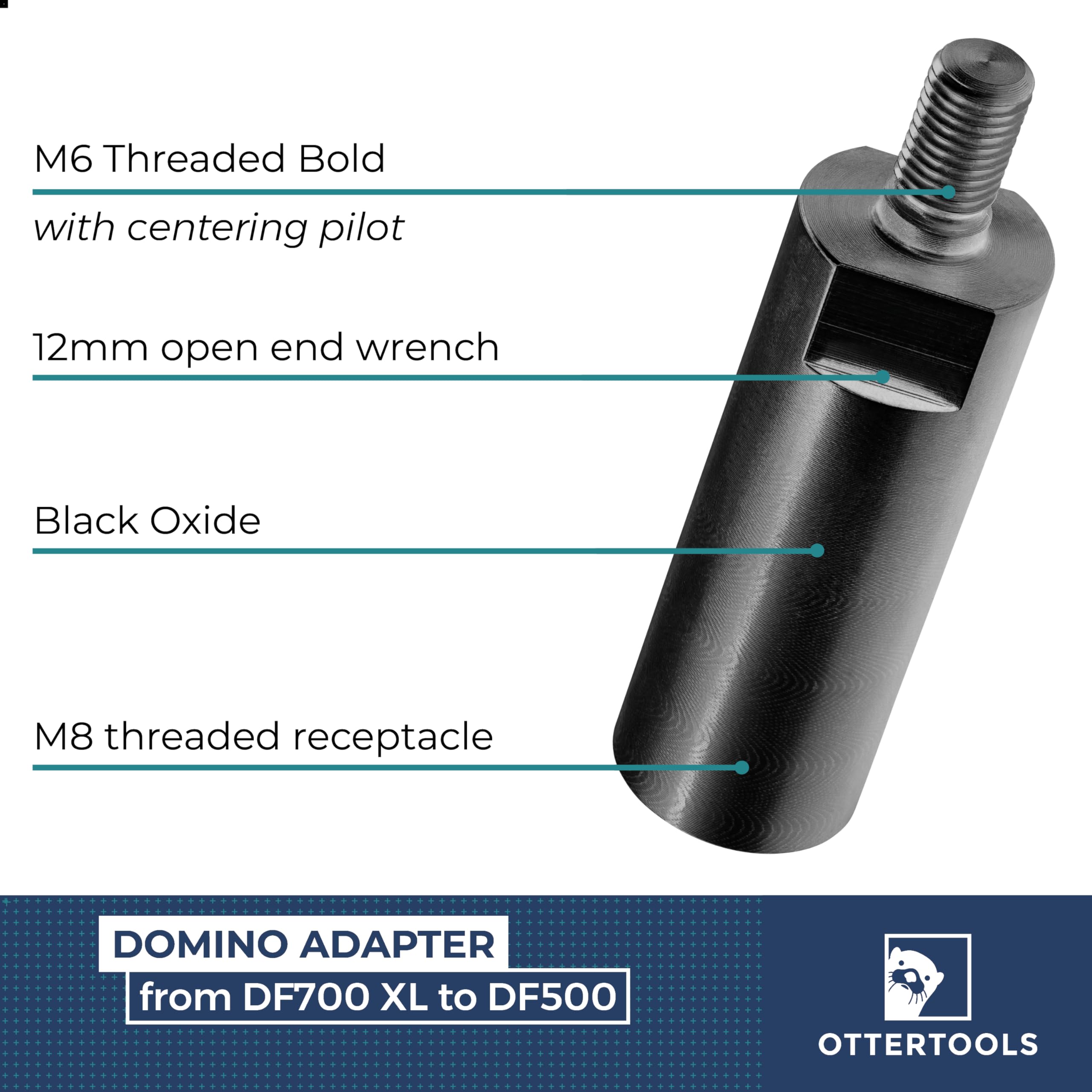Ottertools, Domino Adapter DA01 Adapts DF500 Cutter to DF700 Compatible with Festool Domino DF700 - Image 2
