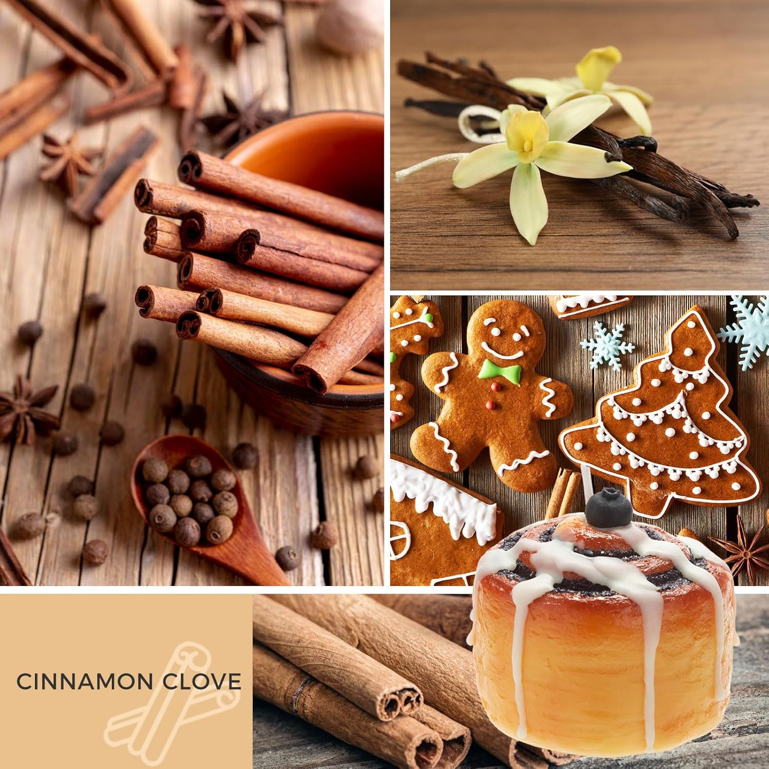 Cinnamon Roll Candle Food Shaped Cinnamon Scented Candles Unique Candle Gifts for Women Men Ideal for Birthday Valentines Christmas,Home Decorations - Image 4