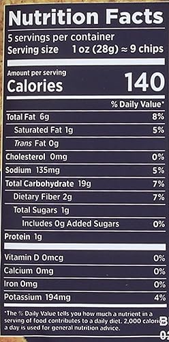 Miniatura 22 de Siete Chips de tortilla sin cereales Chips sin gluten Aperitivos paleo y veganos Sin OGM Chips de inmersión, 5 onzas (paquete de 6)