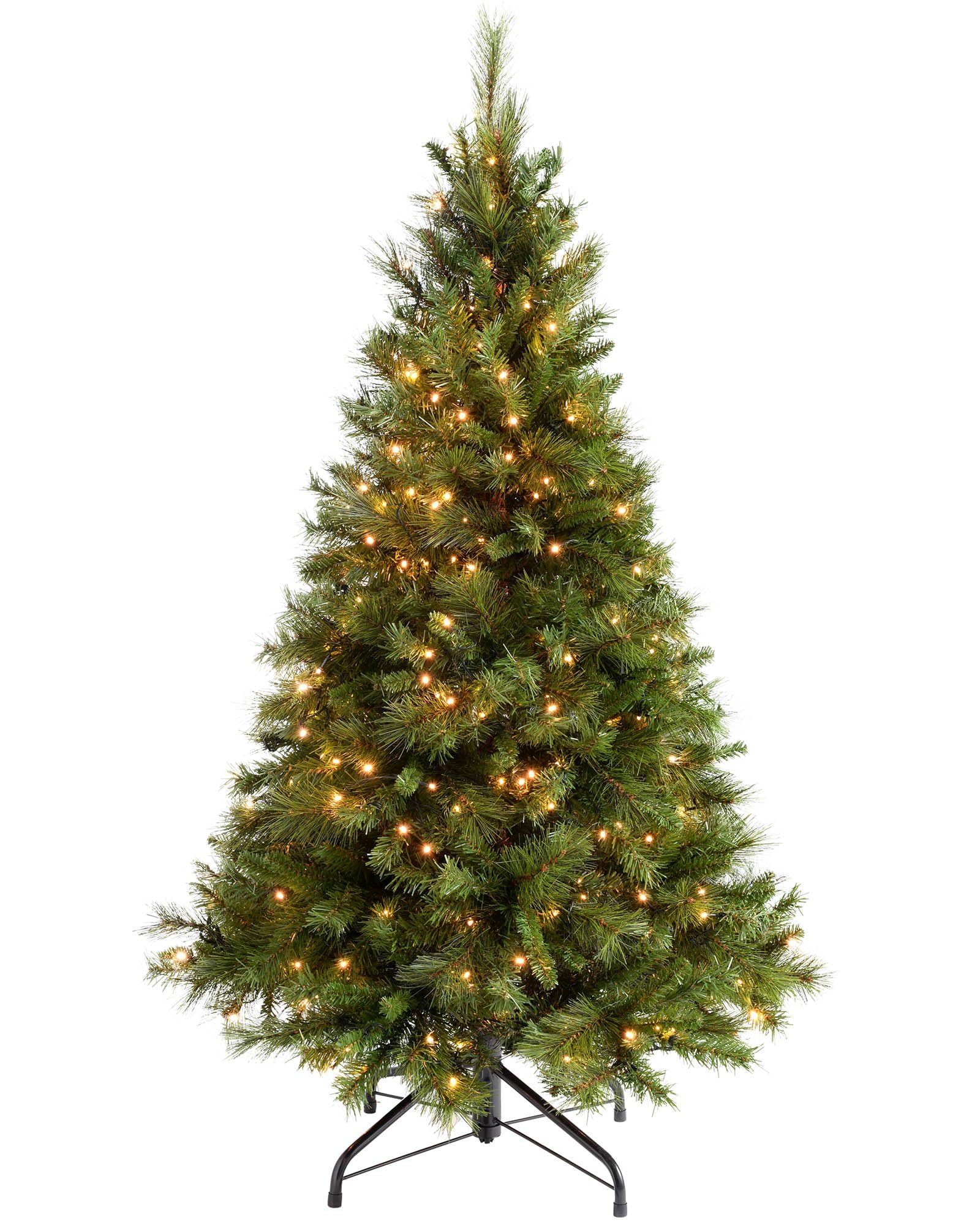 Werchristmas Green Pre-Lit Victorian Pine Multi-Function Christmas Tree With 400 Warm White Led Lights, 6 Feet/1.8 M