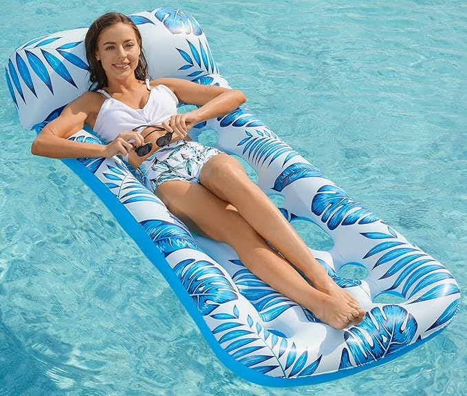 Pool Floaty Pool Float Adult Chair With Canopy Large Inflatable