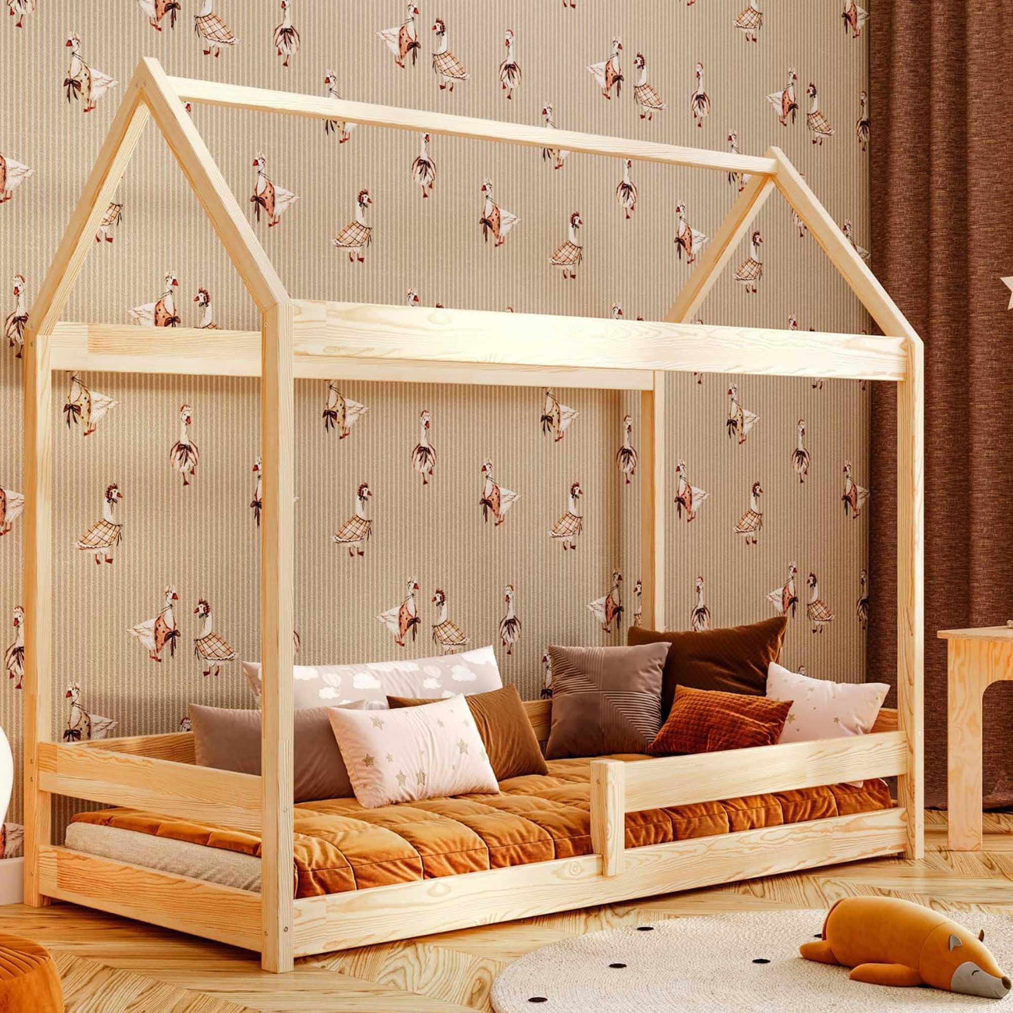 Lit Cabane enfant 190x80 cm, le cadeau parfait pour une chambre Montessori idéale