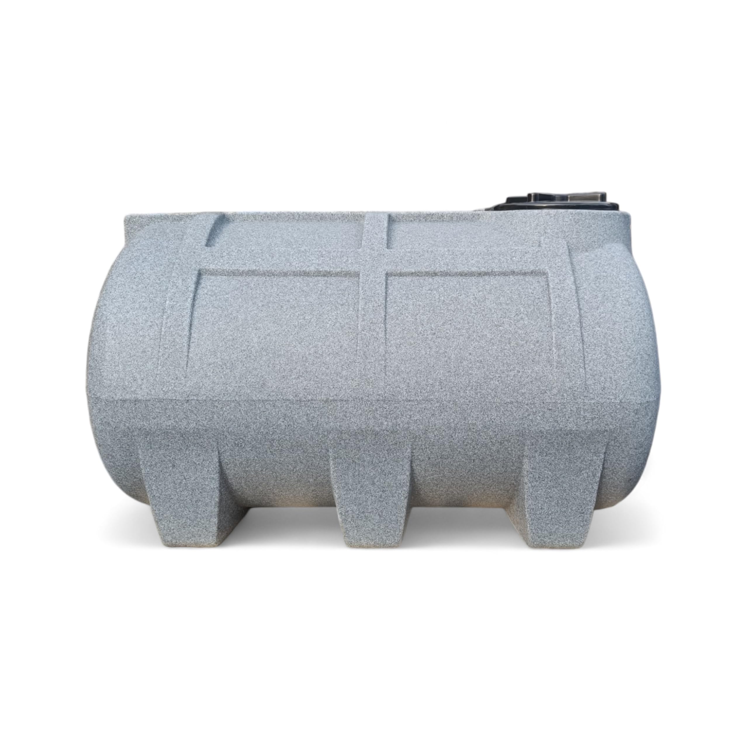 Varile Serbatoio per acqua potabile da 250 l, senza BPA, filettatura in ottone integrata da 3/4", adatto per alimenti, orizzontale (granito)