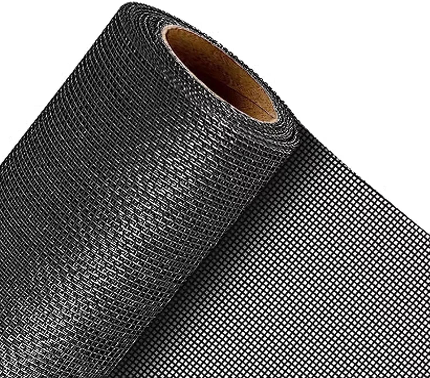 Pet Proof Window Screen and Screen Door Replacement Kit, Upgraded Durable Thickened Vinyl Coated Steel Wire Mesh (48 inch x 360 inch Rolled/without Tool Kit)