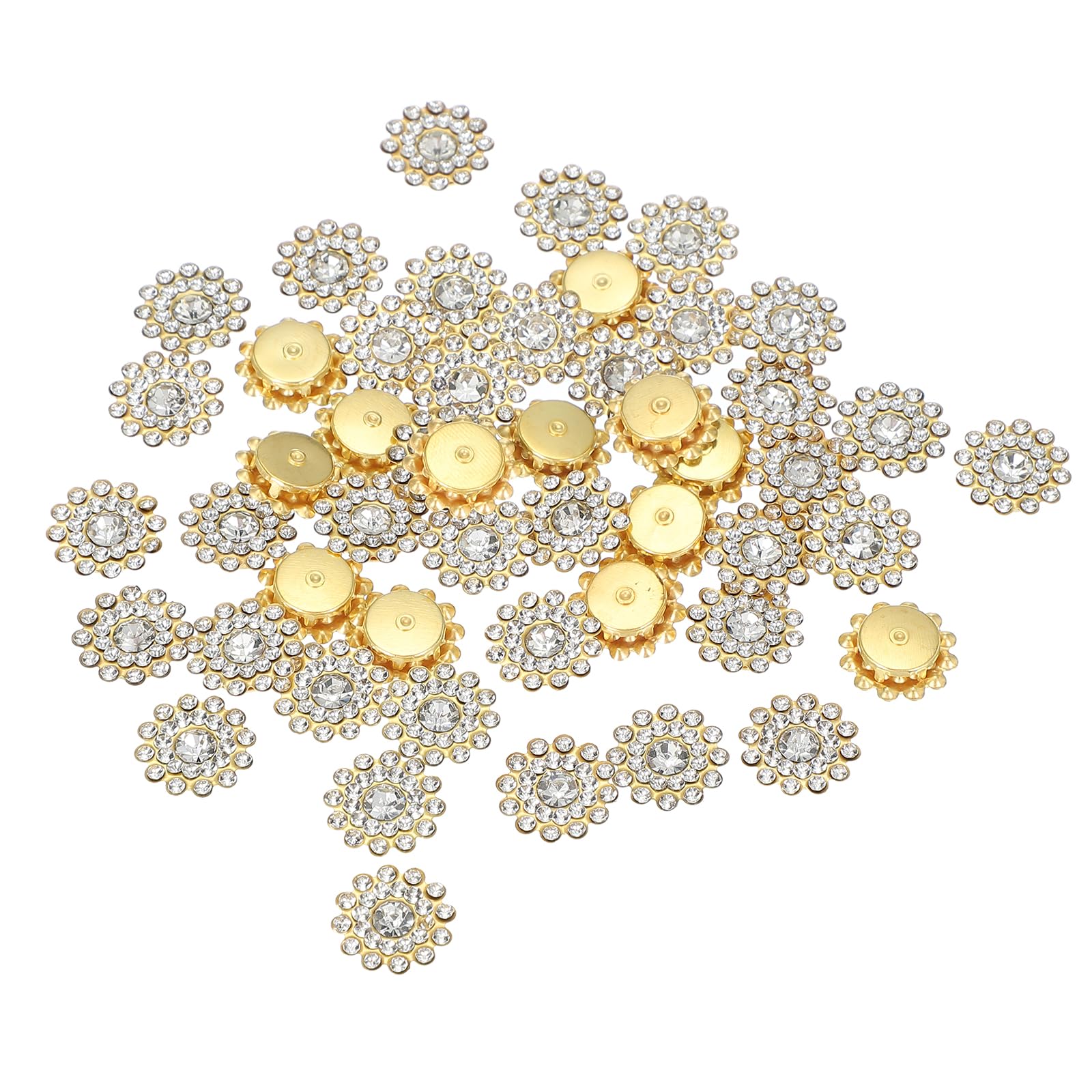 PATIKIL 100 Pcs Sew on Rhinestones Crystals 14mm