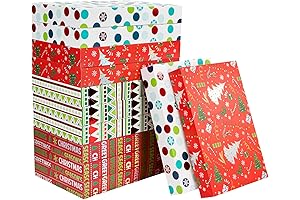 SUNCOLOR 12 Pack 14" Festive Christmas Gift Boxes
