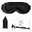 Sleep Eye Mask for Men Women, Lash Extensions 3D Sleeping Mask, Travel Blackout Night Blindfold Eye Shade Cover with Adjustable Strap (Black-3D)