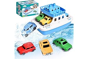 Best Toy Boats for Boys Age 3: Fun Ferry Boat with 4 Mini Car Toys