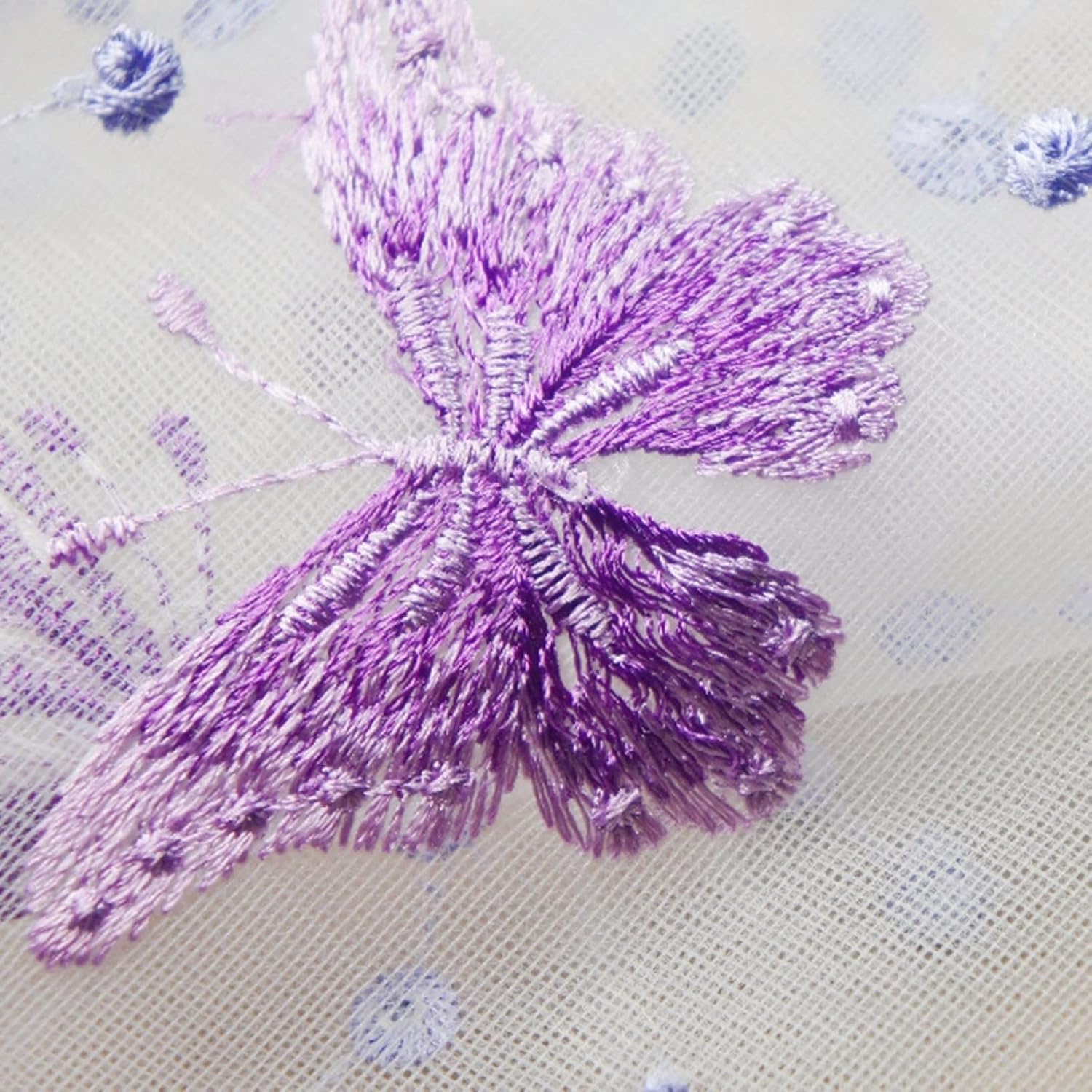 Tissu de dentelle broderie polyester
