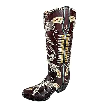 ウエスタンブーツ/花瓶/インテリア Amazon.co.jp: Urbalabs ウェスタンカウボーイブーツ ダブル