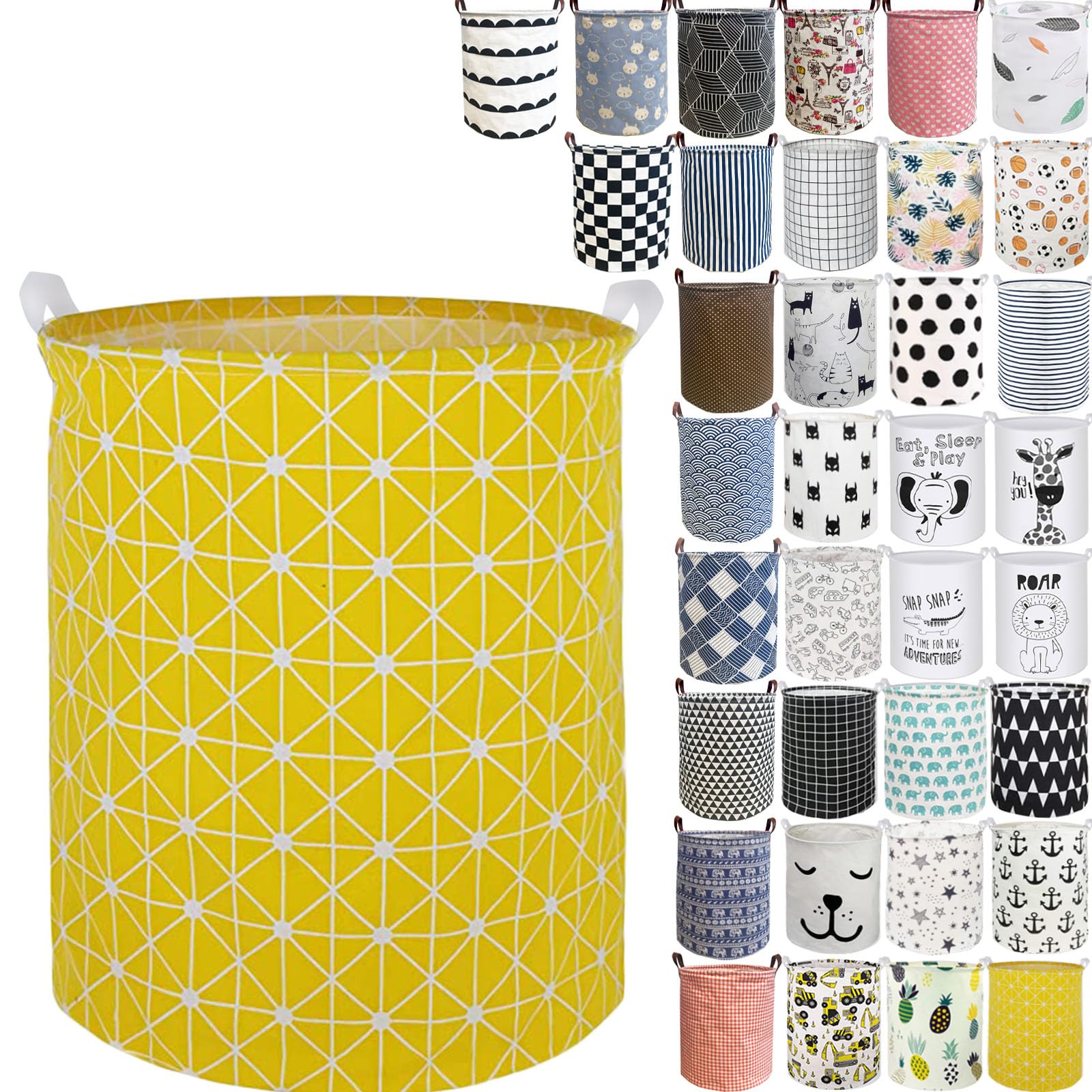 Collapsible Laundry Basket in Bedroom Waterproof Laundry Hamper in Bathroom Large Laundry Bag in College Dormitory Cloakroom Livingroom