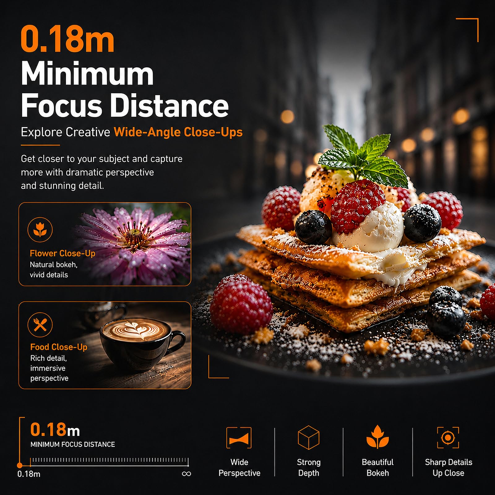 TTARTISAN 17mm F1.8 Automático Objetivos Montura XF para Fuji Objetivos Gran Angular Gran Apertura para Cámaras APS-C Lens Compactos Diafragma 6 Láminas Ideales para Fuji X-H1 X-H2 X-H2s X-T1 X-T2