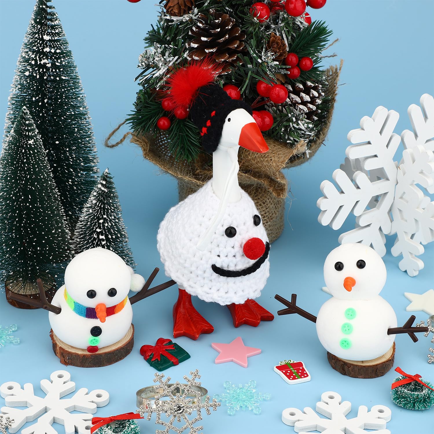 Sinbana Snowman Desk Goose Outfit Set - Image 3