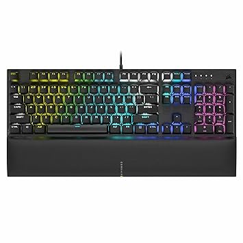 Corsair K60 RGB PRO SE Aluminum Frame Mechanical USB 3.0 or 3.1 Type-A Gaming Keyboard with Cherry Mechanical Keyswitches - Black