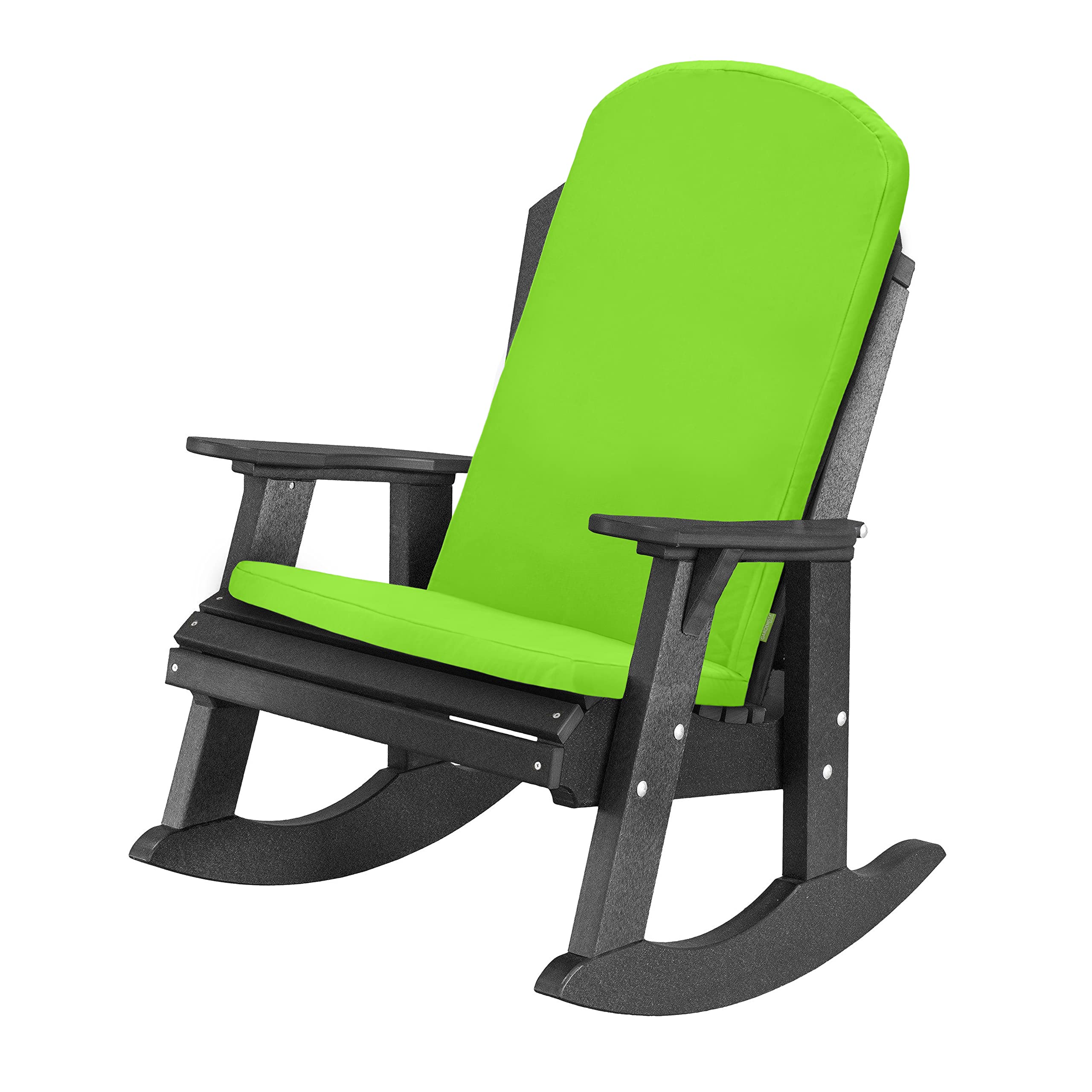 Cuscino Per Sedia Da Esterno Con Schienale Alto – Impermeabile, 114x55x10 Cm – Verde – Per Sedia Adirondack E Patio