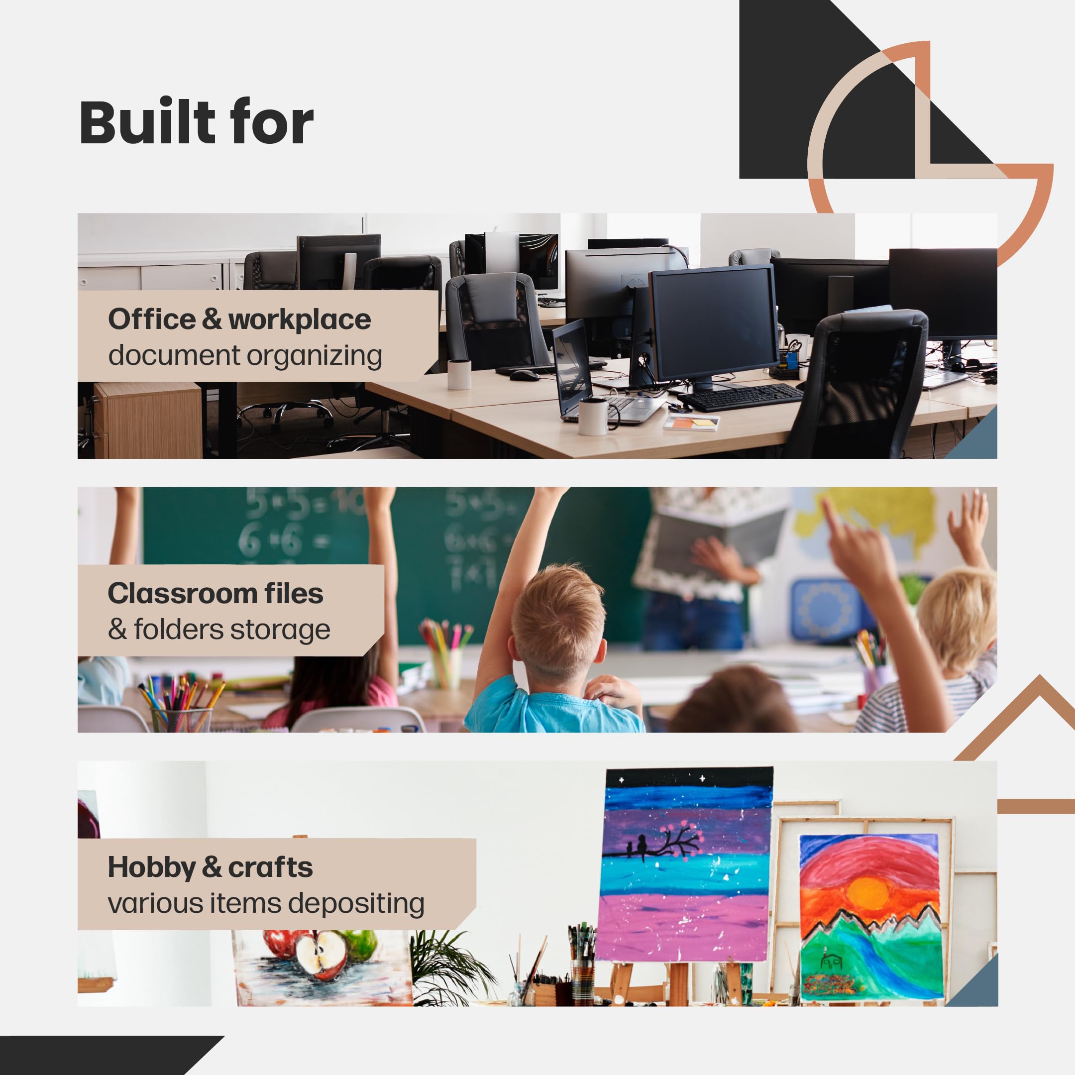 Hippo Creation Wytrzymały kieszeniowy wykres do przechowywania w klasie, wiszący organizer z 10 kieszeniami z 3 wieszakami na drzwi, na teczki, szkolną pocztę, dokumenty biura domowego, niebieski