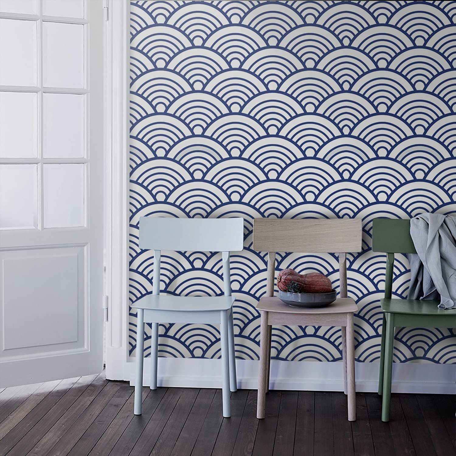 Papier peint tissu intissé haut de gamme motif Coquille décoration 208x146cm