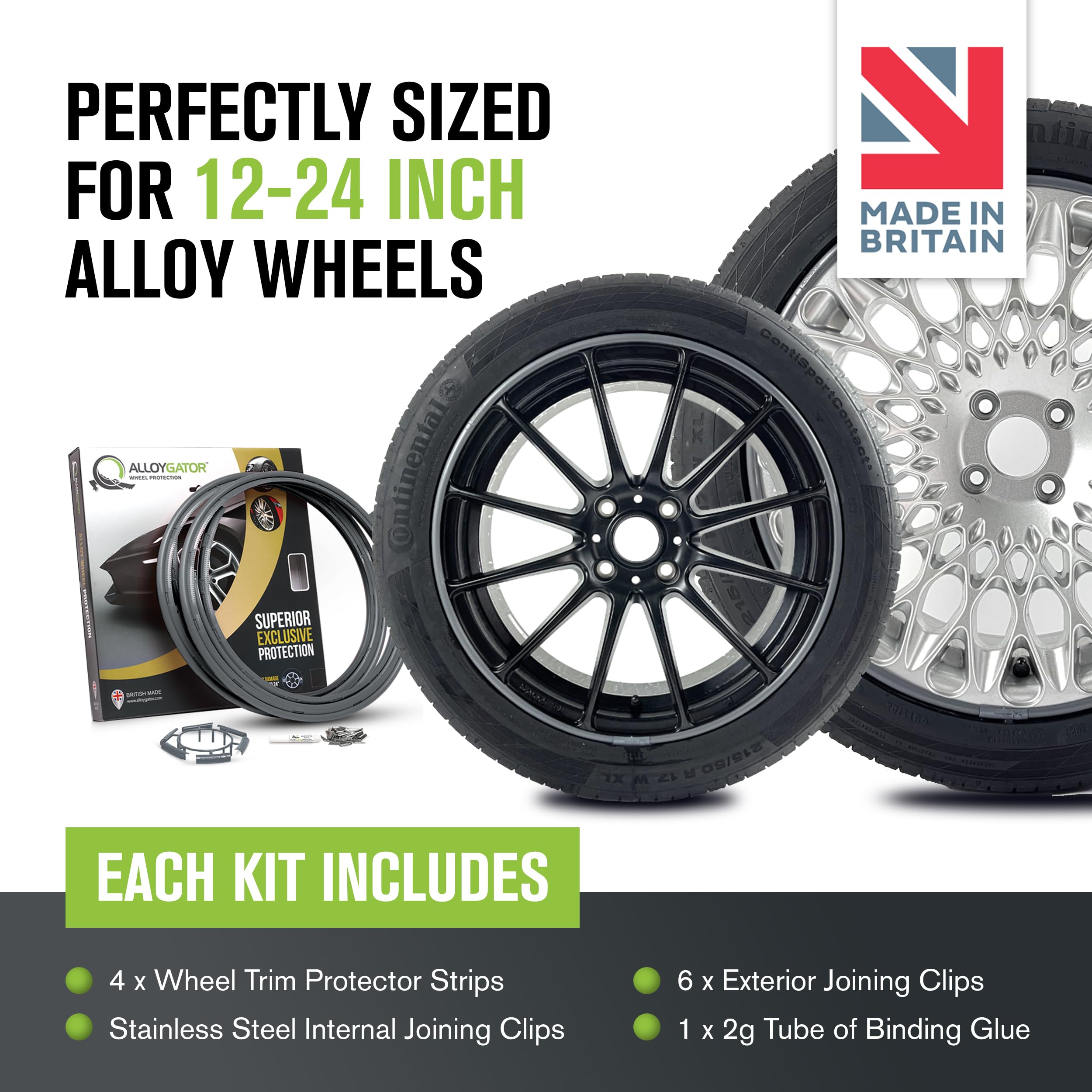 【新品未使用】ALLOYGATOR ホイールプロテクション Amazon.com: AlloyGator Graphite Rim Protector for Car Wheels