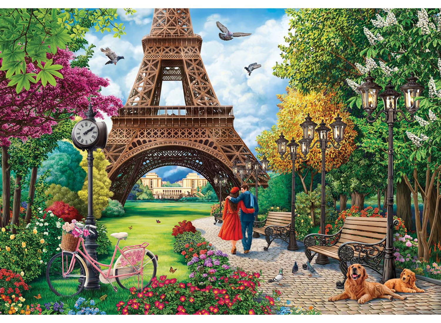 Amazon.com: Anatolian Puzzle - Spring in Paris, 500 Piece Jigsaw