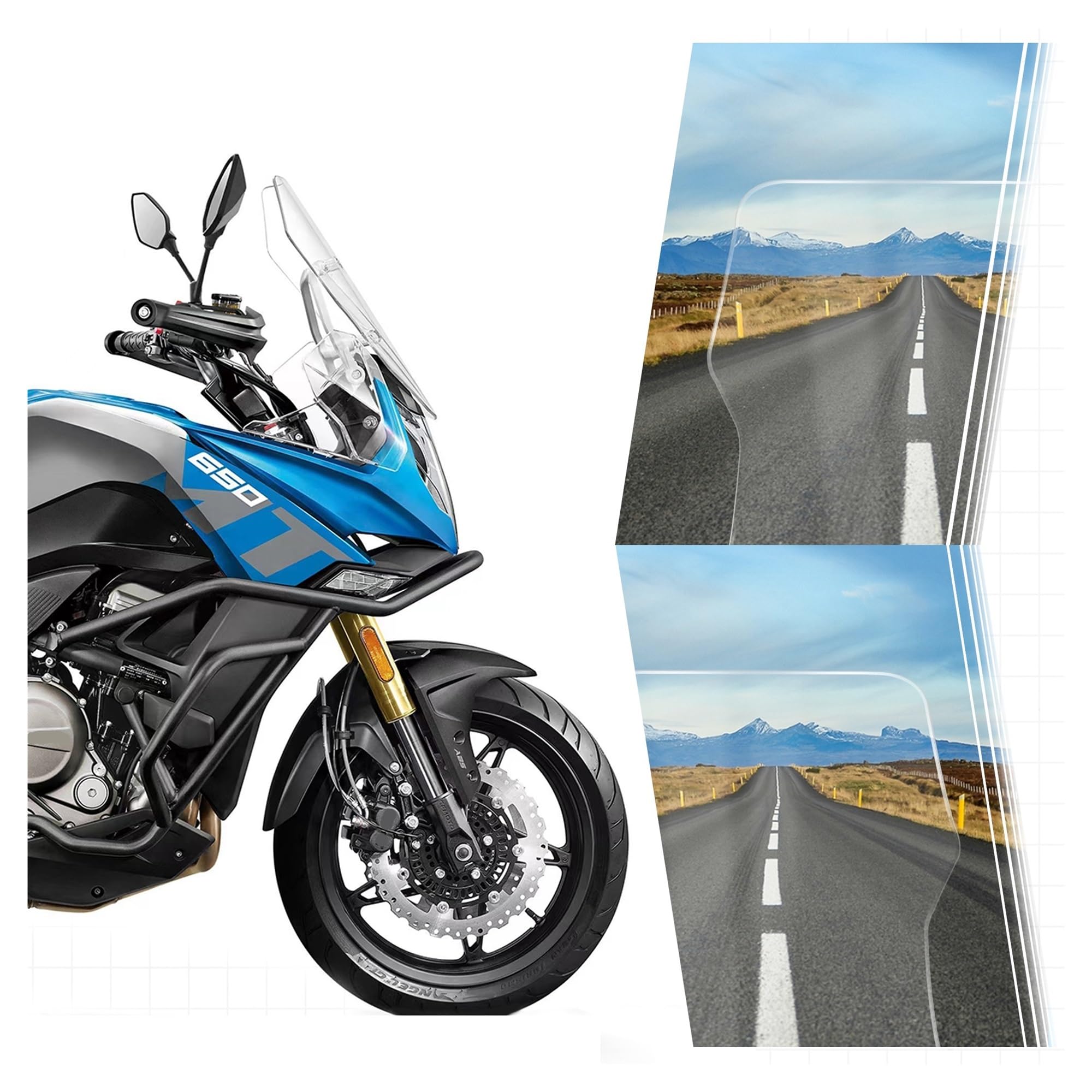 Pare-Brise Moto Accessoires Moto, Pièces Détachées, Pare-Brise, Déflecteurs De Vent, Protection De Carénage AV&Ant pour CF Moto 650MT 650 MT CF650MT