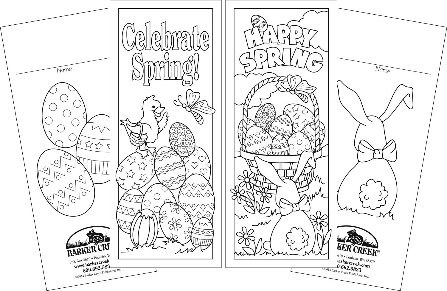Marque-pages Barker Creek Celebrate Spring lot de papeterie pour lecture