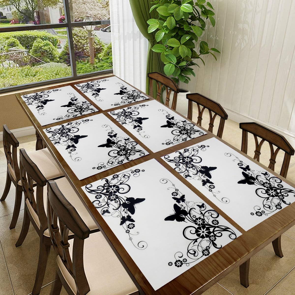 REVEXO Rectangular PVC Table Placemats/Mat for Dining Table Kitchen (Set of 6 Piece). Washable, Waterproof, Plastic (11x17 Inches Multi.REV-09 (B0BW15Y8FS) Amazon Price History, Amazon Price Tracker