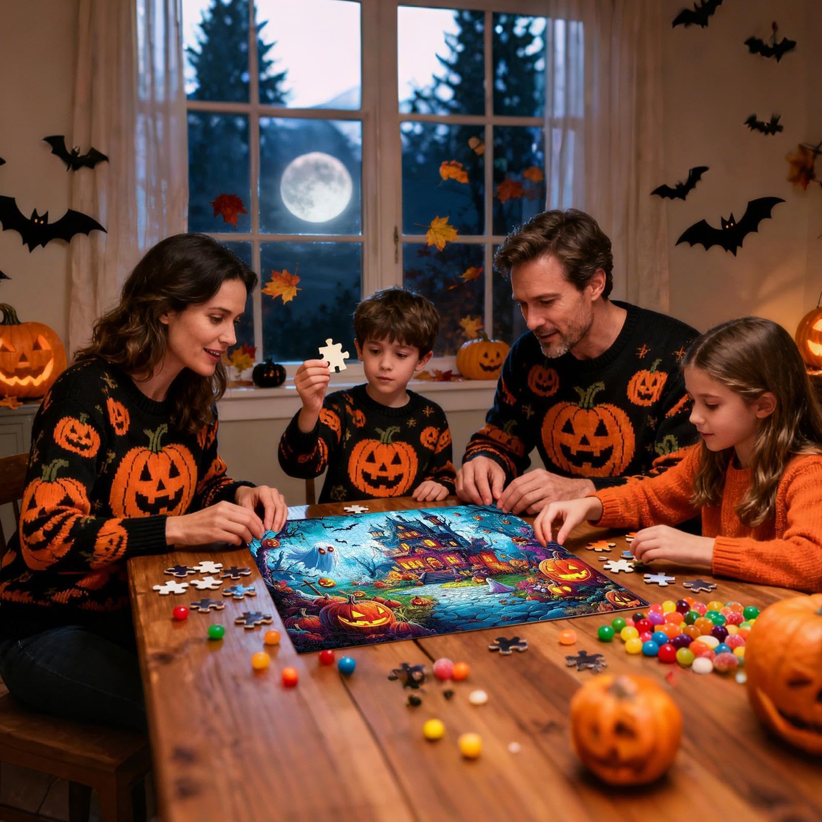 Puzzle Adulti da 1000 Pezzi Divertente Spettrale Colorato Impegnativo