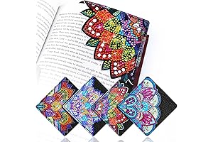 4PCS Cute Diamond Art Bookmarks: Perfect for Book Lovers