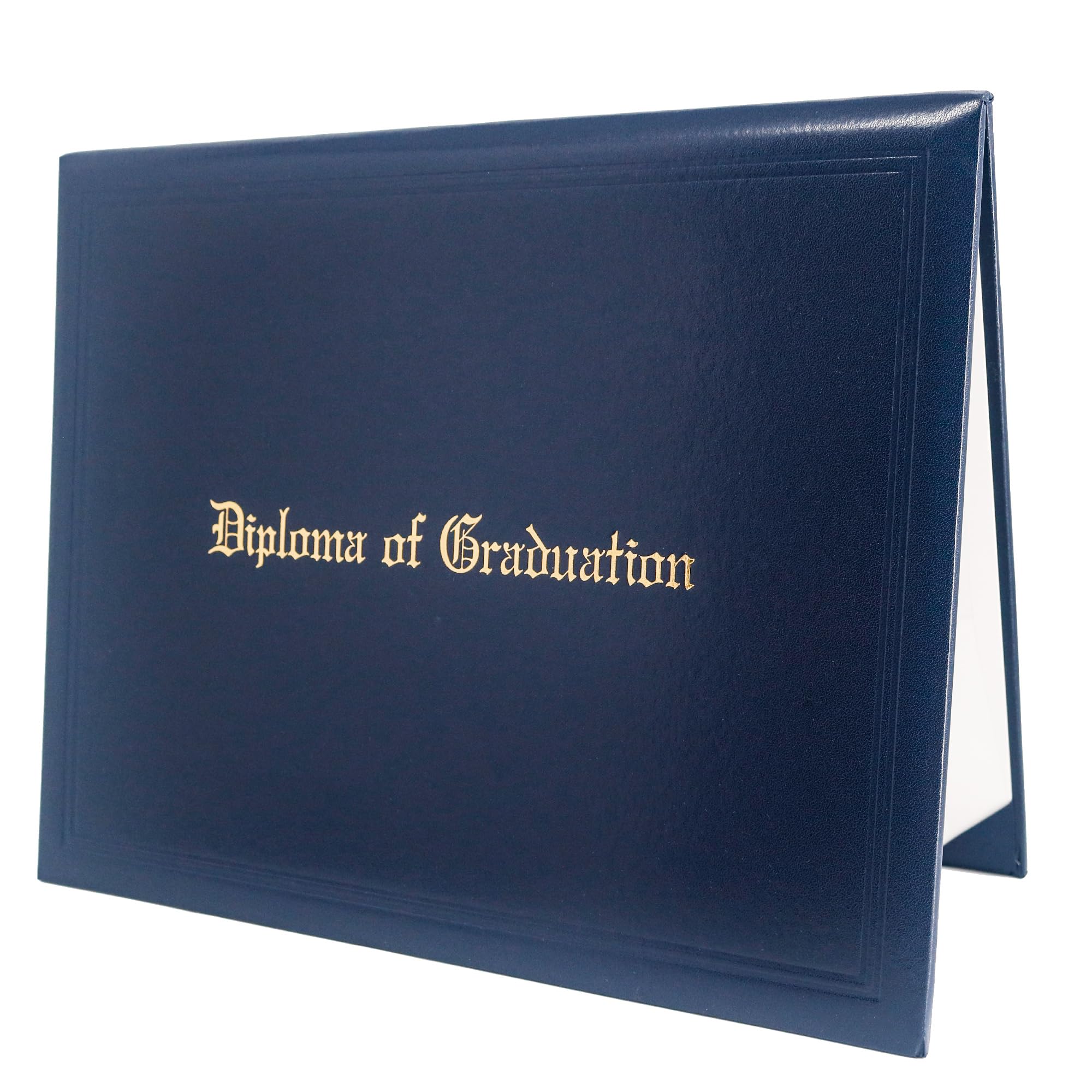 GraduationMall 11"x14" Imprinted Padded Diploma Cover Certificate Holder Navy