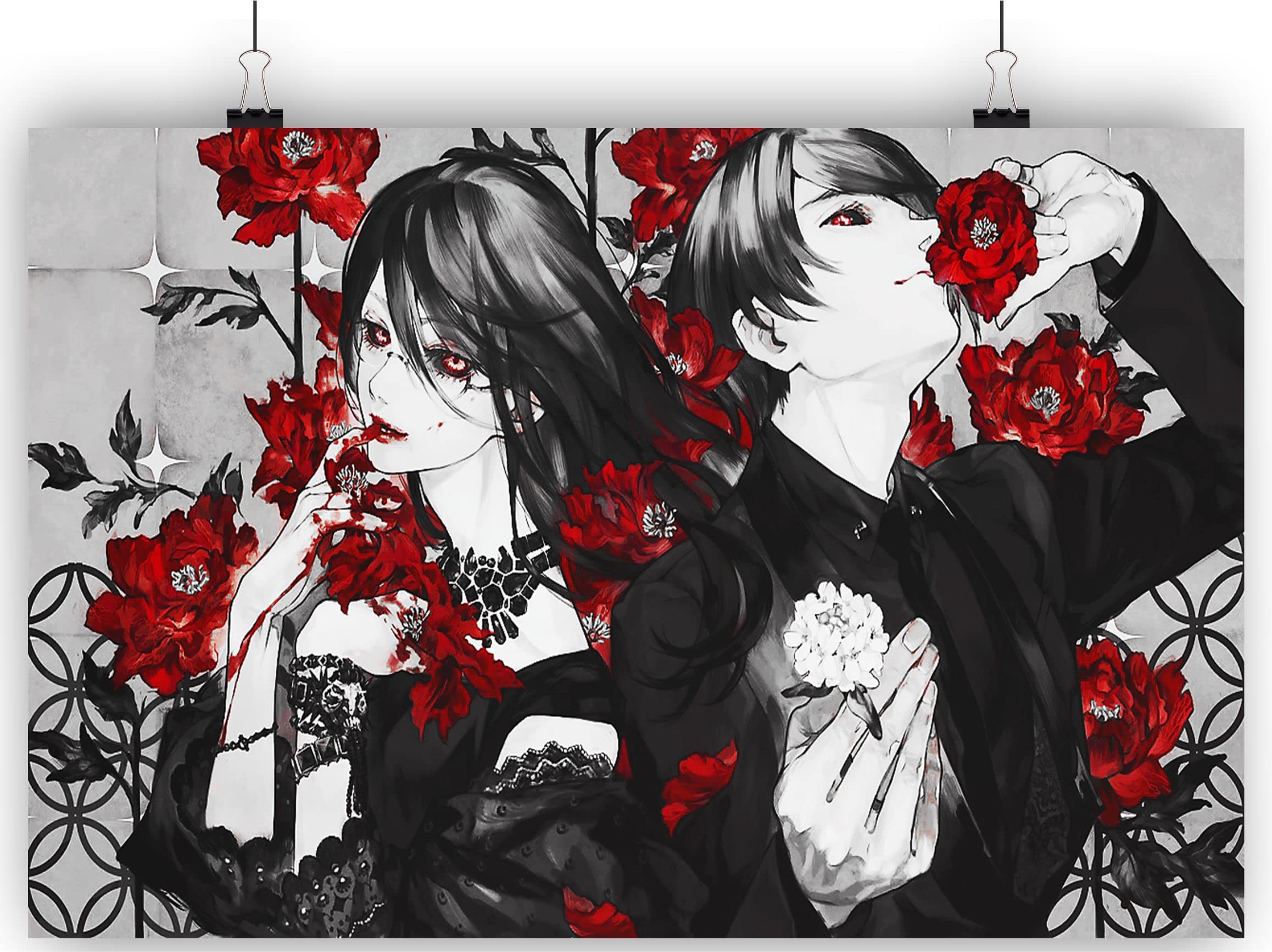 Risty Shop High Definition Tokyo Ghoul TG 130 Superhero Japanese Manga Anime Poster for Wall Decoration,Quality 301 GSM,Designer Merch,Non Toxic Ink, matt Finish Large Size 12x18 inch,No Frame.Best Gift