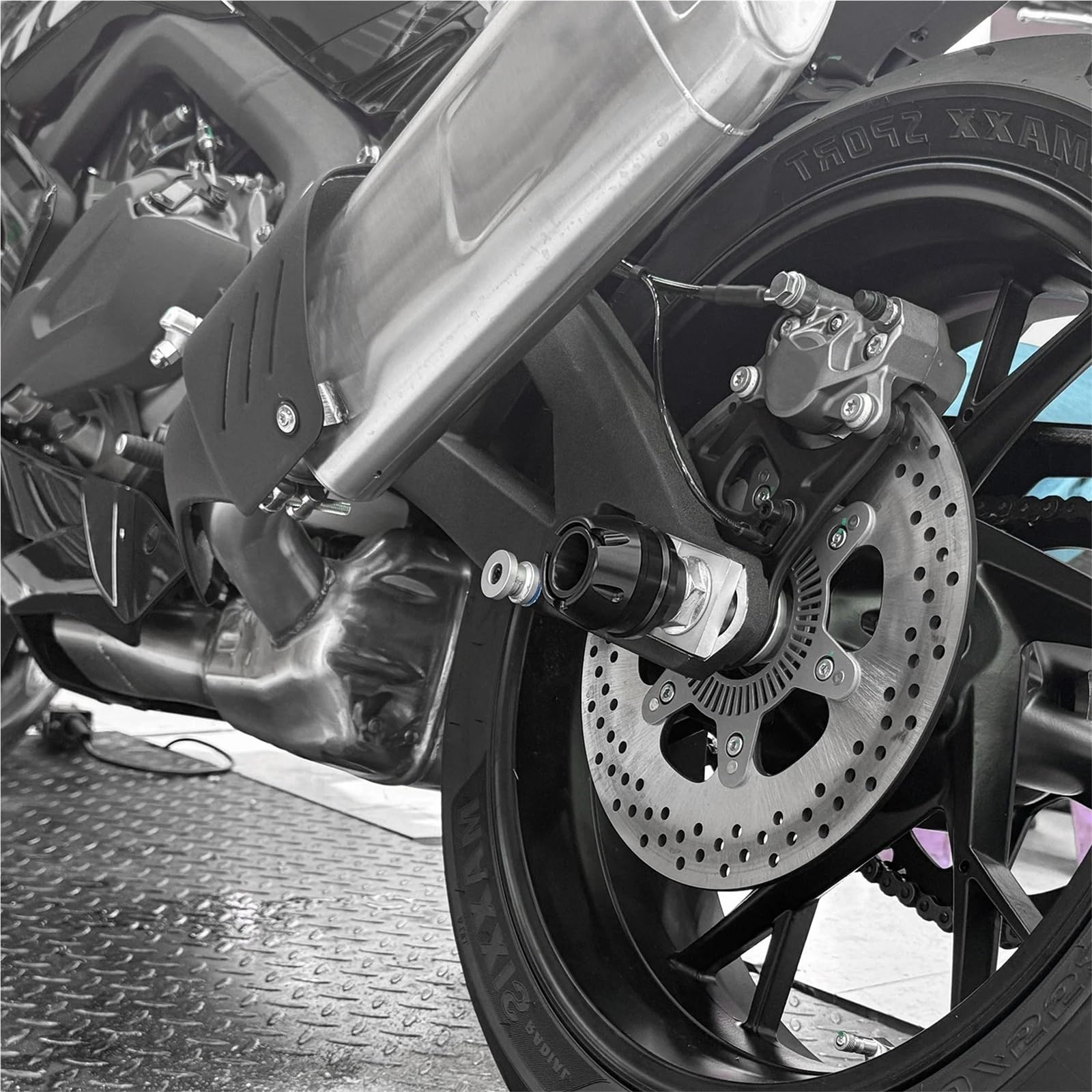 Pasuje do YZFR6 YZFR1 MT10 FZ10 Mt10 motocykl Crash osłona zabezpieczająca koło