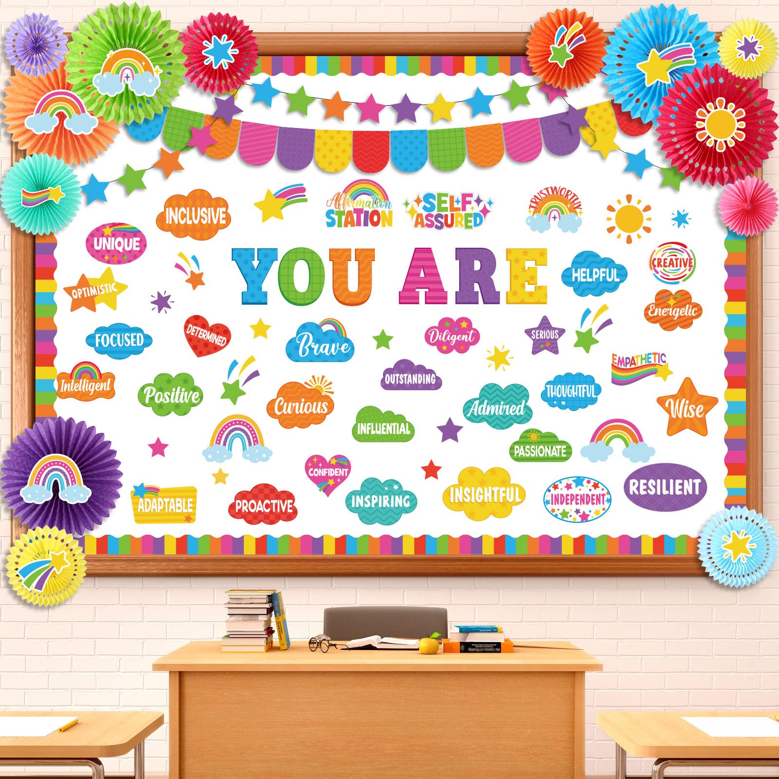 Snapklik.com : Funrous Affirmation Station Bulletin Board Set ...