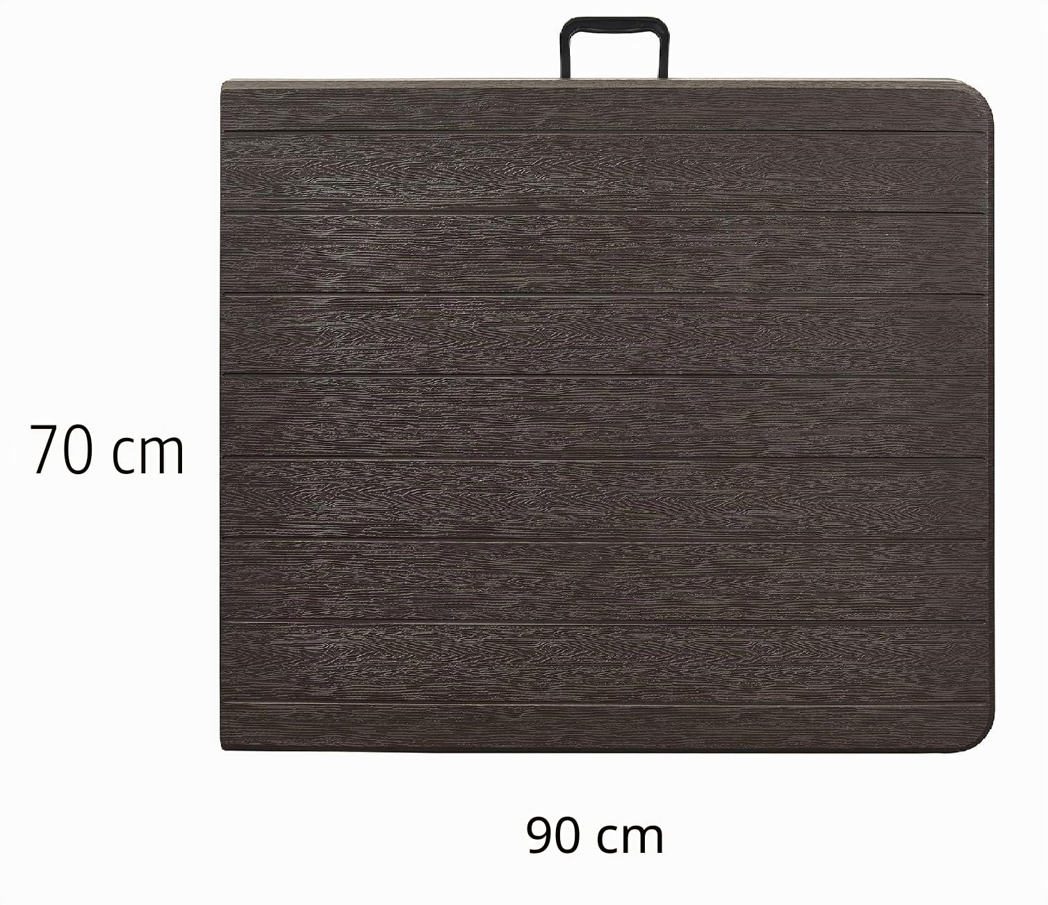 Set Tavolo pieghevole esterno e 2 panche pieghevoli, robusto, stabile, impermeabile, nero