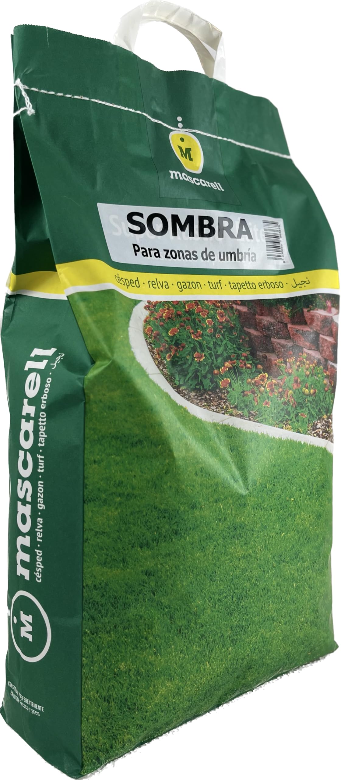 Mascarell Semillas, SOMBRA, Semillas de Césped, Verde y Duradero, Compacto y Resistente, 5 KG
