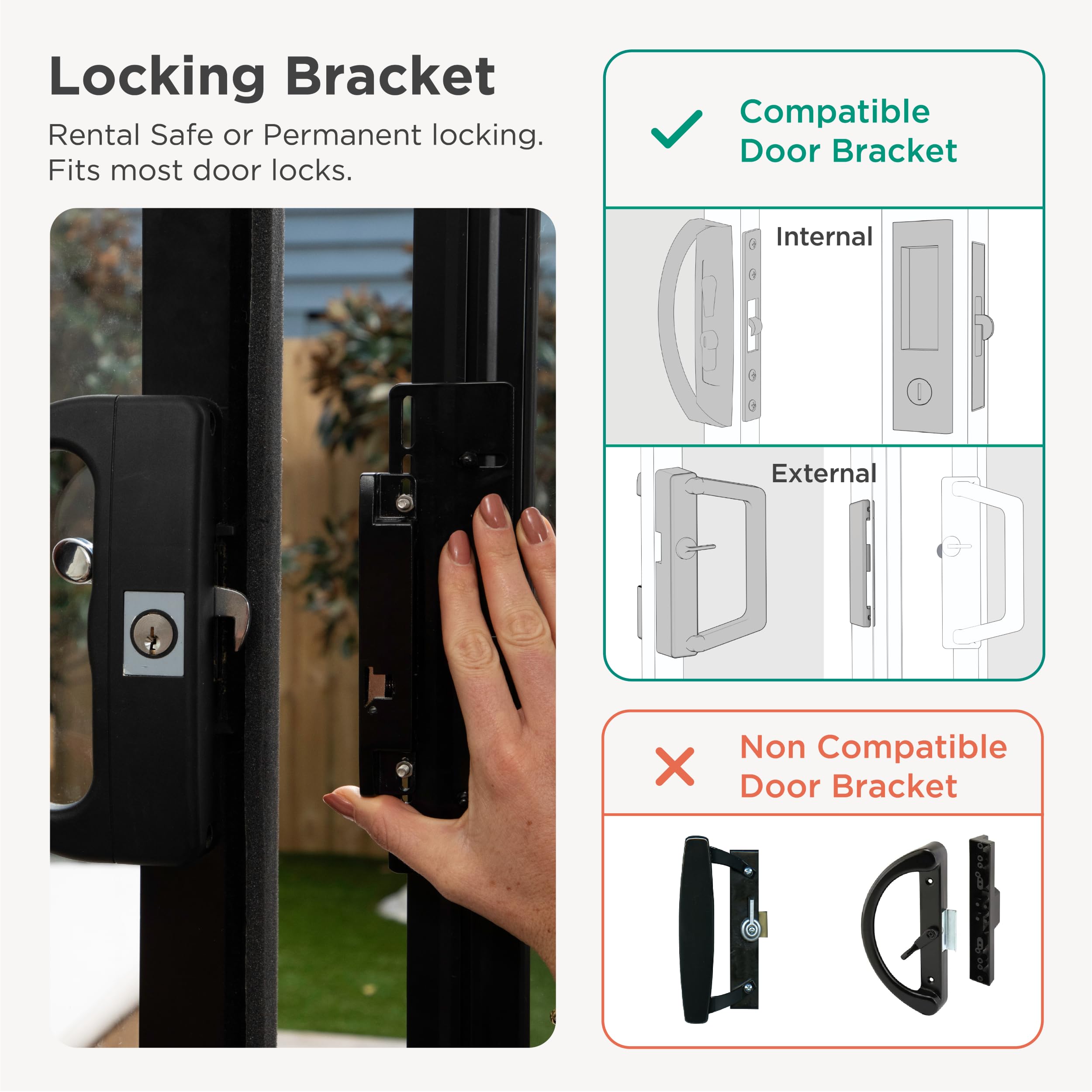 Hakuna Pets Puerta de cristal blanco para patio para mascotas para puertas corredizas de vidrio, grande | Altura ajustable de 77.2 a 83.5 pulgadas, instalación sin daños o permanente, marco de