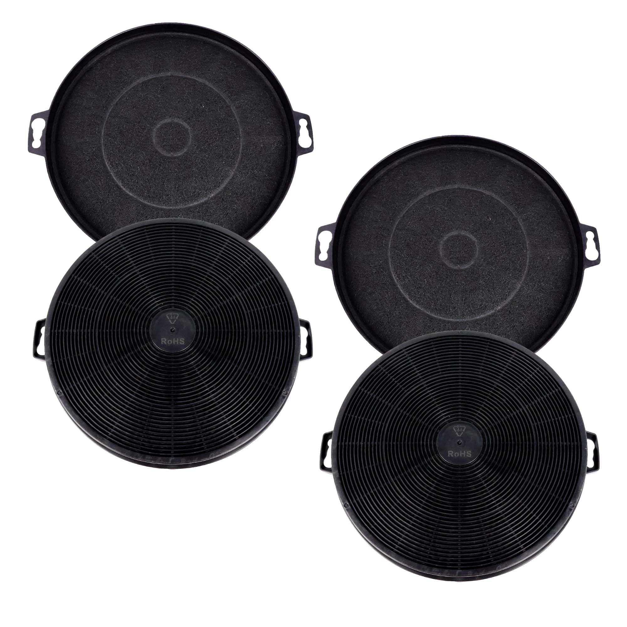 Paquete de 4 filtros de carbón CF1 para campana extractora | Compatible con modelos Zline KB-36 KB-30 KE-30 KE-48 KL2-30 KL3-30 IE77 | Compatible con varios modelos excepto 587 597 9597 Series